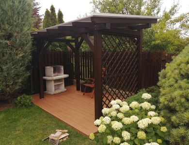 Samostatně stojící pergola | Zahradní pergoly