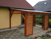 Moderní dřevěné zastřešení teras