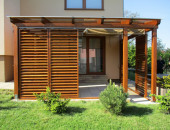 Moderní dřevěné zastřešení teras