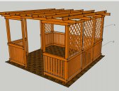 obr. 2 - půdorys | Pergola Hobby 3x3 m