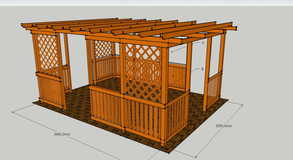 Pergoly Hobby 3x4 m Plzeň