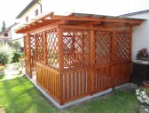 obr. 10 - pergola Hobby větší velikost | Pergola Hobby zastřešená 3x3 m