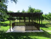 obr. 4 - pergola Hobby zastřešená u domu | Pergola Hobby zastřešená 3x3 m