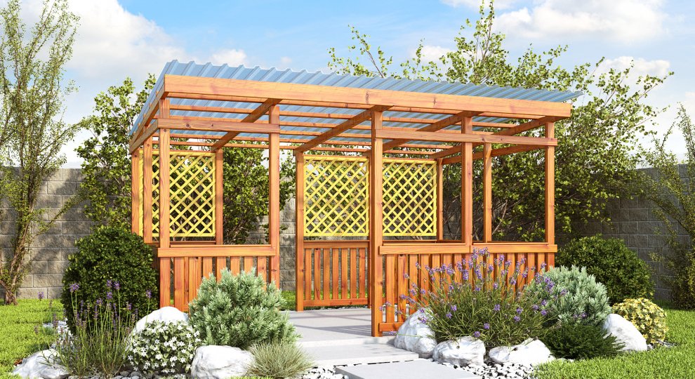  | Zastřešená pergola 4x2,5m