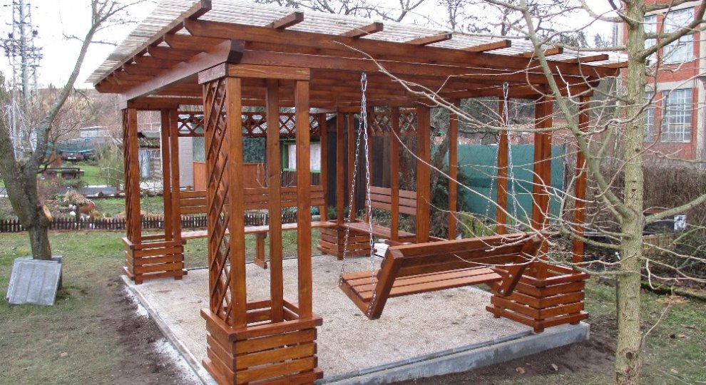 Pergola Pohoda s houpačkou a krytinou Praha