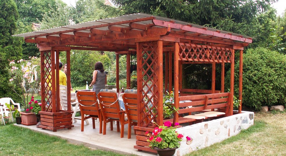 Pergola Pohoda bez houpačky, s krytinou Plzeň