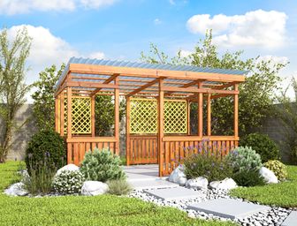 Pergola Hobby 2,5x2,5m, 4 vchody