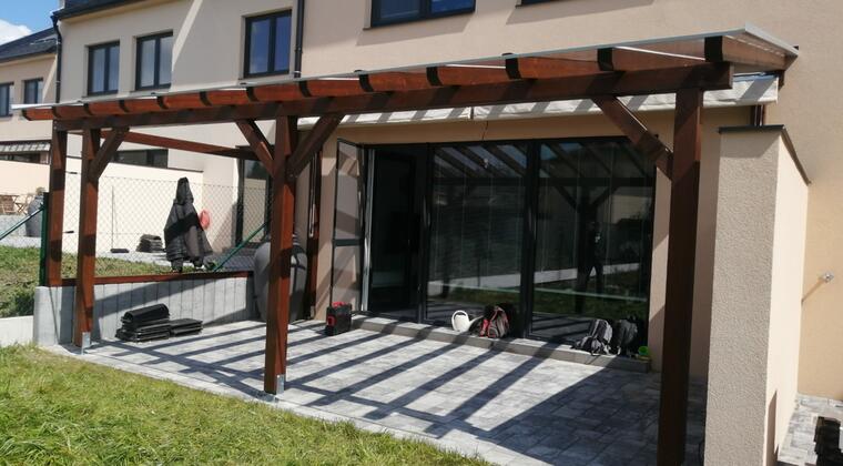 Zastřešení terasy ve Starém Pelhřimově